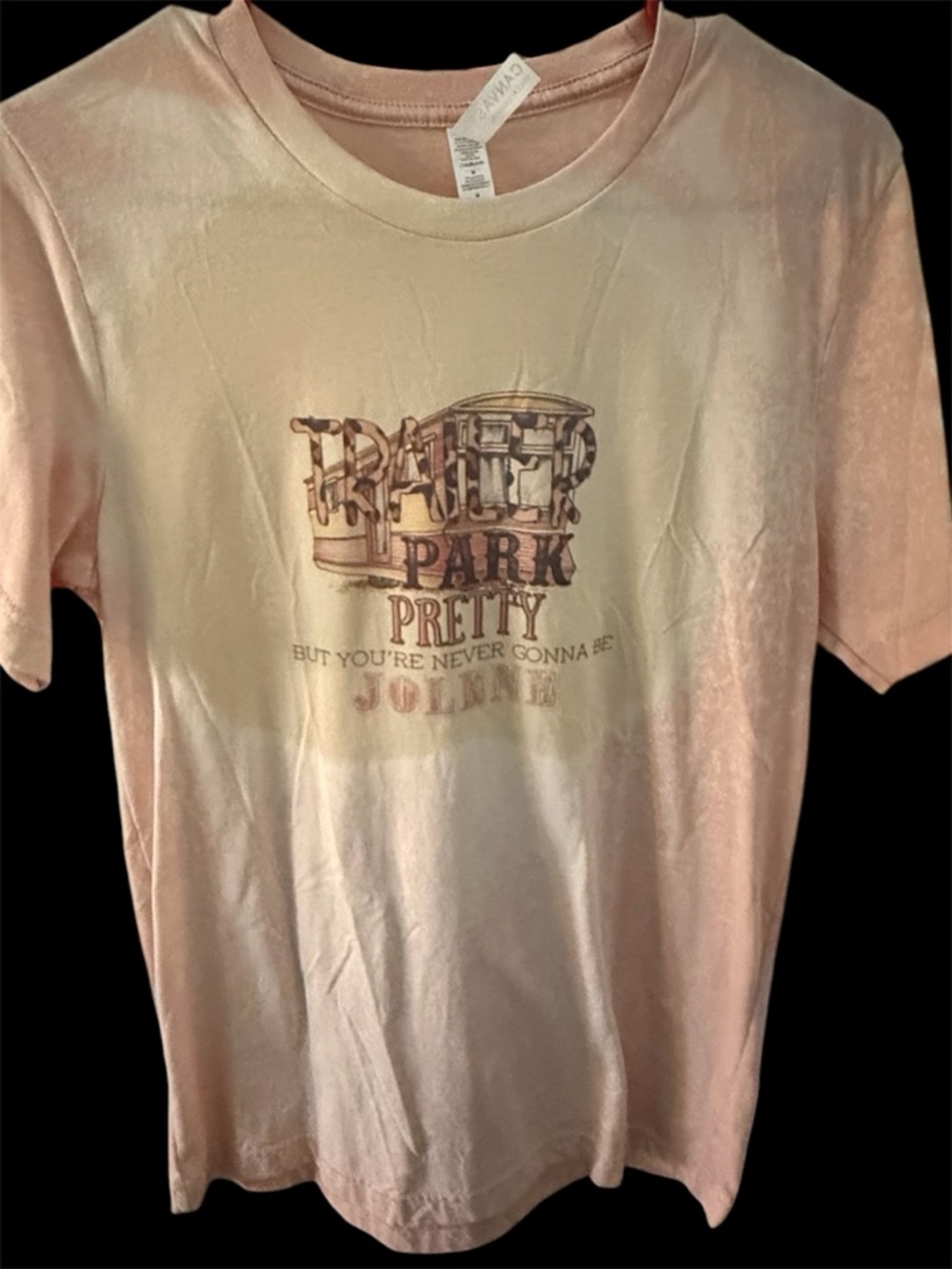 Bella Canvas Faded Pink Graphic Tee Trailer park queen Jolene Dolly Parton tee